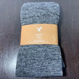 American Eagle Outfitters Tights Grey and Black Large New With Tags